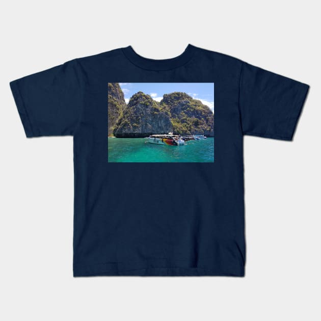 Phuket Scenery Kids T-Shirt by jellytalk